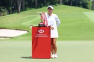 Lydia Ko after winning the HSBC Women's World Championship 2025 (via Getty)